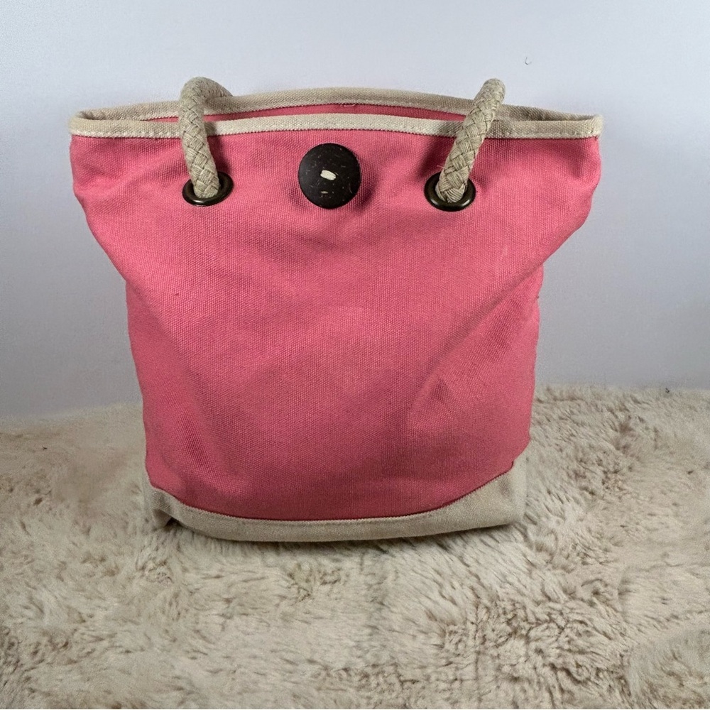 Pink Canvas Tote Bag